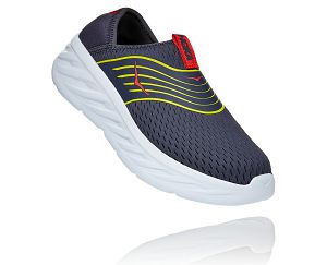 Hoka One One ORA Recovery Shoe Mens Recovery Sandals Ombre Blue/Citrus | AU-2463059